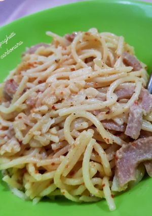 Foto resep Spagetti Carbonara by Anak Kos