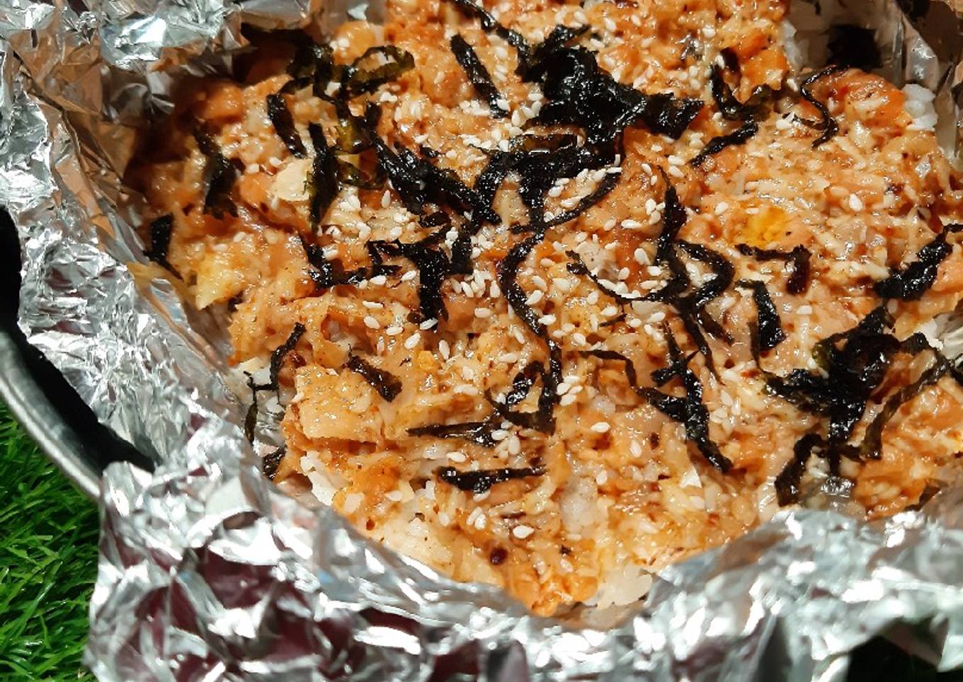 Baked Salmon Mentai