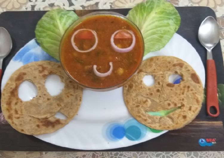 Simple Way to Prepare Speedy Chole with smily puri