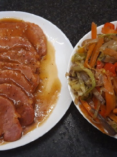 Una foto de Lomo de Cerdo en salsa de jengibre y miel