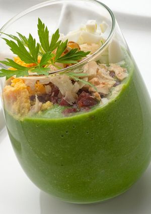 Una foto de Batido de Espinacas y Aguacate