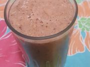Una foto de batido de papaya sin lactosa