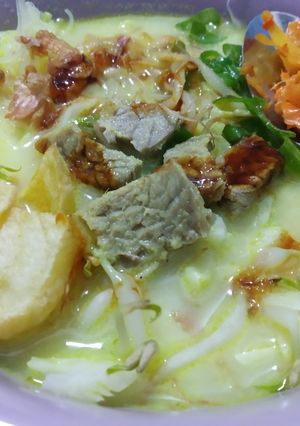 Foto resep Soto Daging Kuah Santan