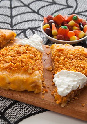 A picture of Stuffed Candy Corn Pizza.