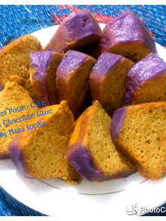 Foto resep Sweet Potato Cake With Chocolate Glaze