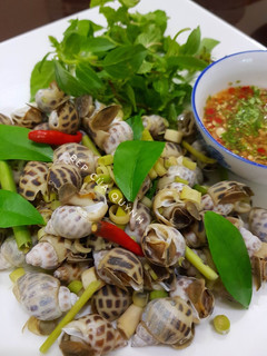 Hình của món Ốc hương luộc.