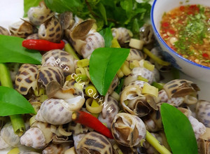 Hình của món Ốc hương luộc.