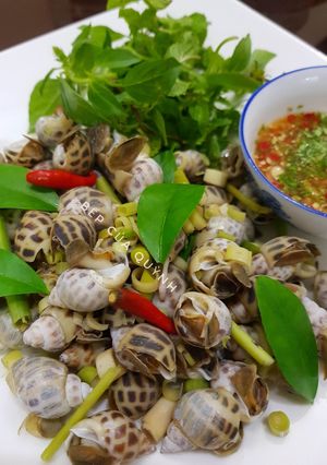Hình của món Ốc hương luộc.