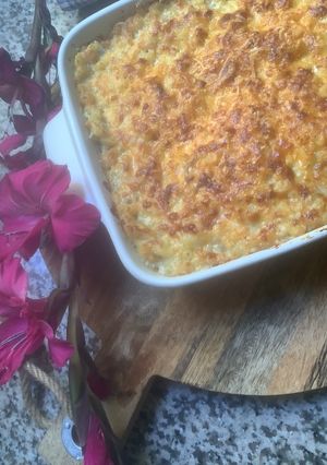Une photo de 🍝Gratin🧀coquillettes 🍜