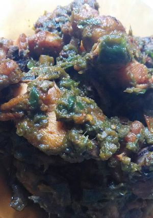 Foto resep Ayam goreng sambal ijo