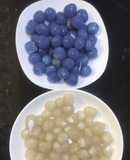 Trân châu dừa và trân châu hoa đậu biếc