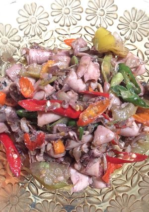 Foto resep Cumi asin pedes