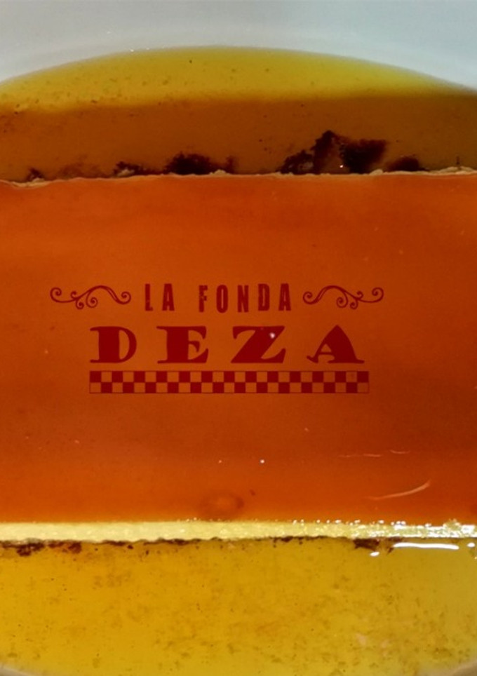 Una foto de Flan de naranja