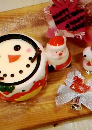 雪人造型鮮奶酪 的食譜成品照片