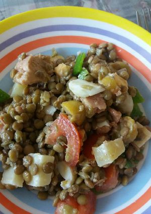 Una foto de Ensalada veraniega de lentejas