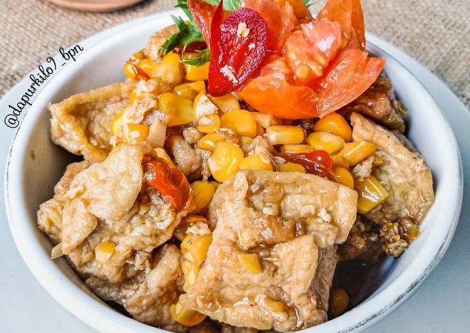 Cara Gampang Menyiapkan Tumis jagung tahu Anti Gagal