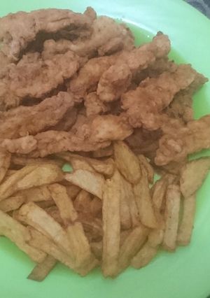Foto resep Chicken Strips and Chips