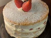 Una foto de torta sencilla