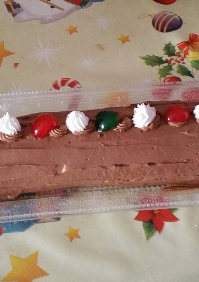 Una foto de Brazo de gitano relleno de trufa