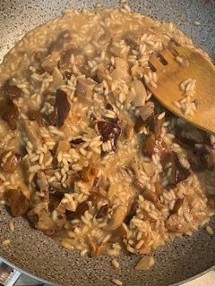 A picture of Mushroom Risotto.