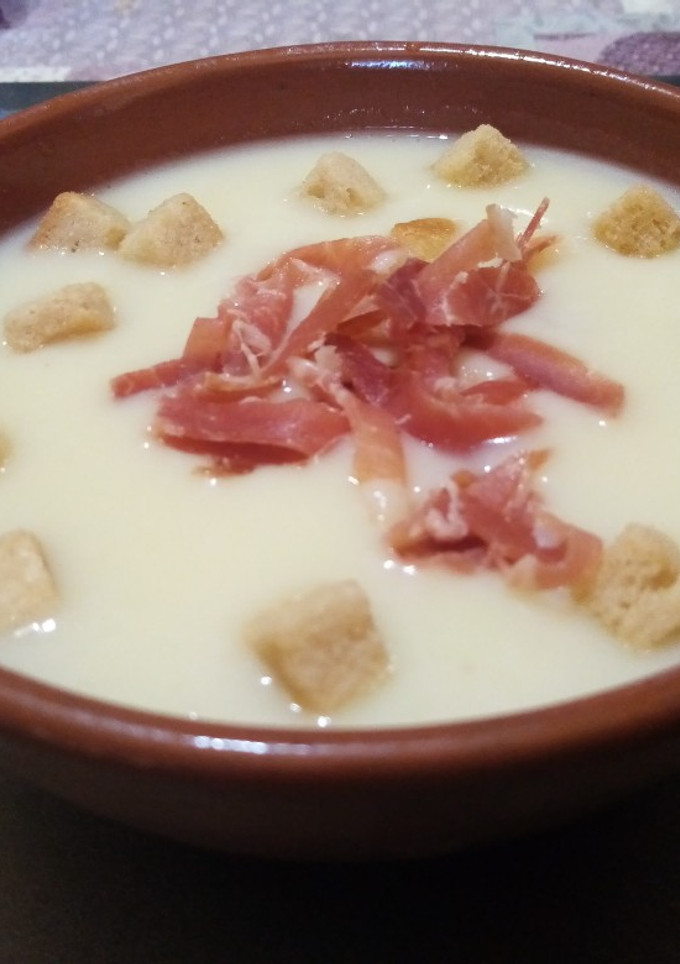 Una foto de Crema de puerros