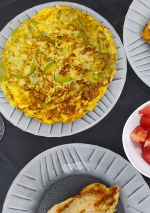 Una foto de Tortilla de zucchini fácil y rápido