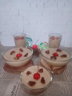 Foto resep Raisin coffe puding busa