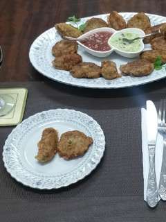 A picture of Egg n potato bitings#Worldwideeggchallenge.