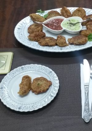 A picture of Egg n potato bitings#Worldwideeggchallenge.