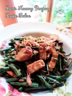 Foto resep Tumis Kacang Panjang Tempe Bakso
