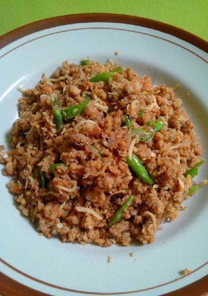 Foto resep Oseng Oncom Teri Nasi
