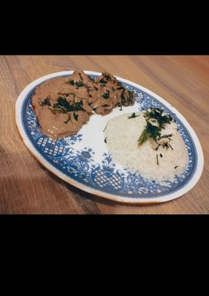صورة لوصفة صدور دجاج بصوص المشروم(الفطر)