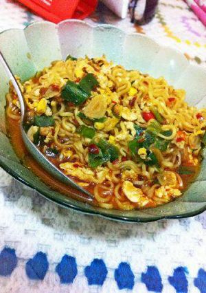 Foto resep Ramen Pedas Ala Indomie