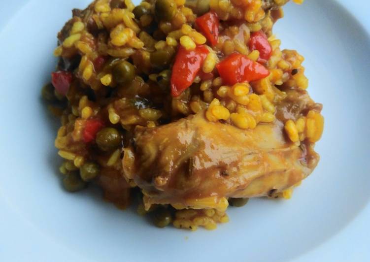 Arroz de conejo con verduras