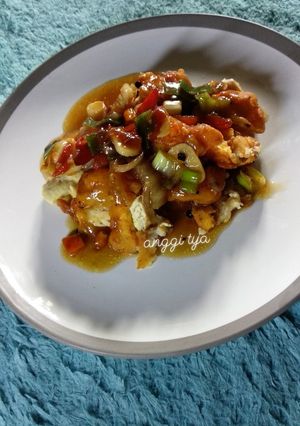 Foto resep Ayam Crispy Saos Lada Hitam