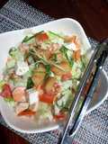 Ice berg salad with italian dressing