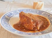 Una foto de bacalao a la vizcaina