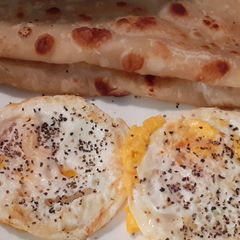 A picture of Half Fried egg.