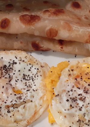 A picture of Half Fried egg.