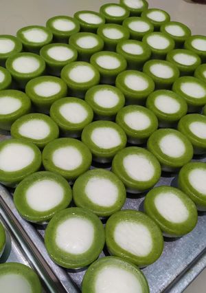 Foto resep Kue nona manis pandan / cantik manis
