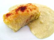 Una foto de salsa de puerros