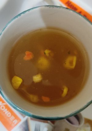 A picture of Sweetcorn soup.