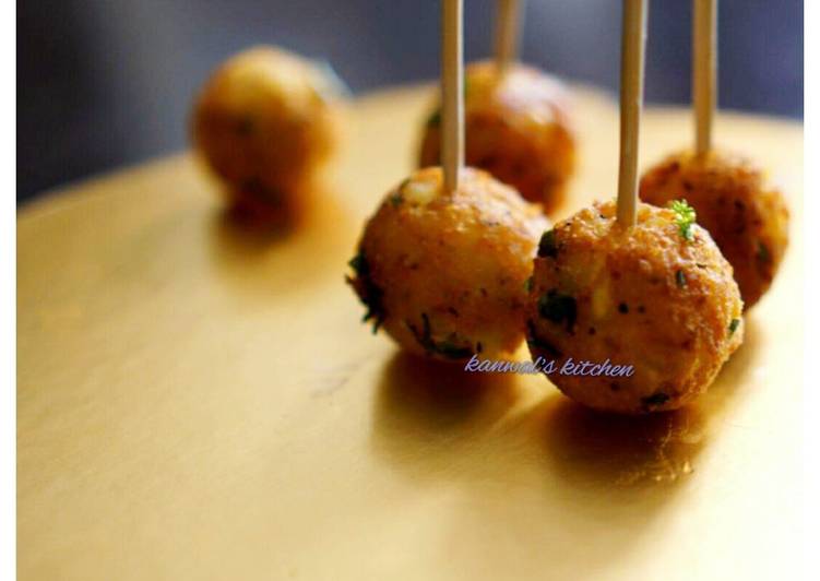 Recipe of Appetizing Parmesan cheese potato balls