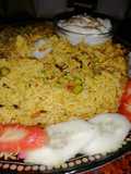 Vegetable Pulao or tehri