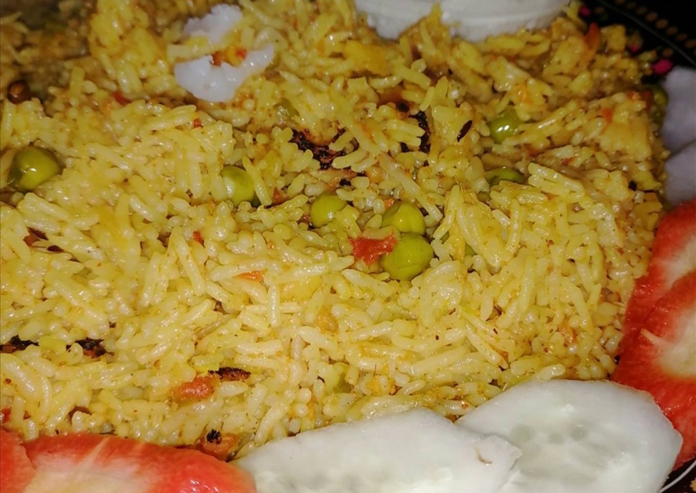 Vegetable Pulao or tehri
