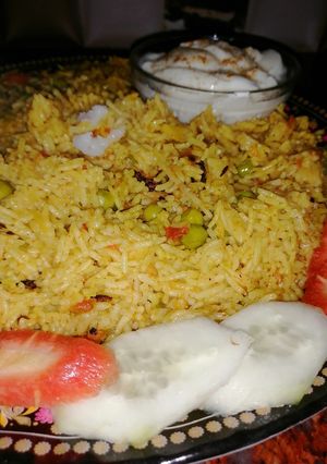 A picture of Vegetable Pulao or tehri.
