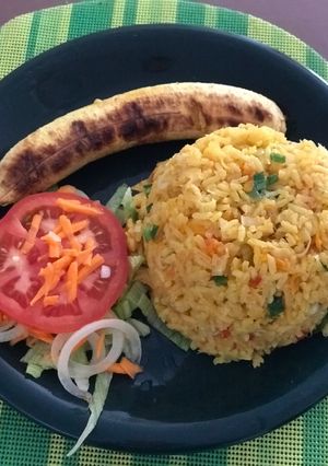 Una foto de Arroz de pez bagre pez Colombiano