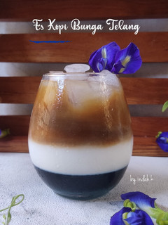 Foto resep Es Kopi Bunga Telang