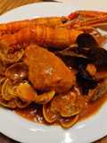Romesco de rap amb escamarlans