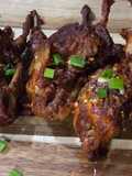 Crispy fried quails